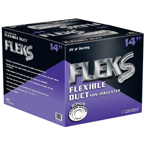 Fleks Ducting Aluminum 14" 2 Clamps